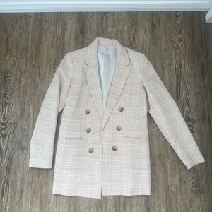 Bar III Plaid Double-Breasted Blazer